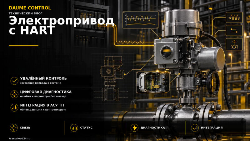 Электропривод с протоколом HART: как организовать интеграцию в систему контроля