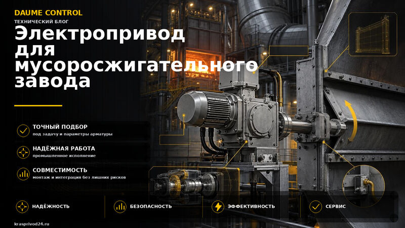 Электроприводы для мусоросжигательных заводов и установок термической переработки ТБО