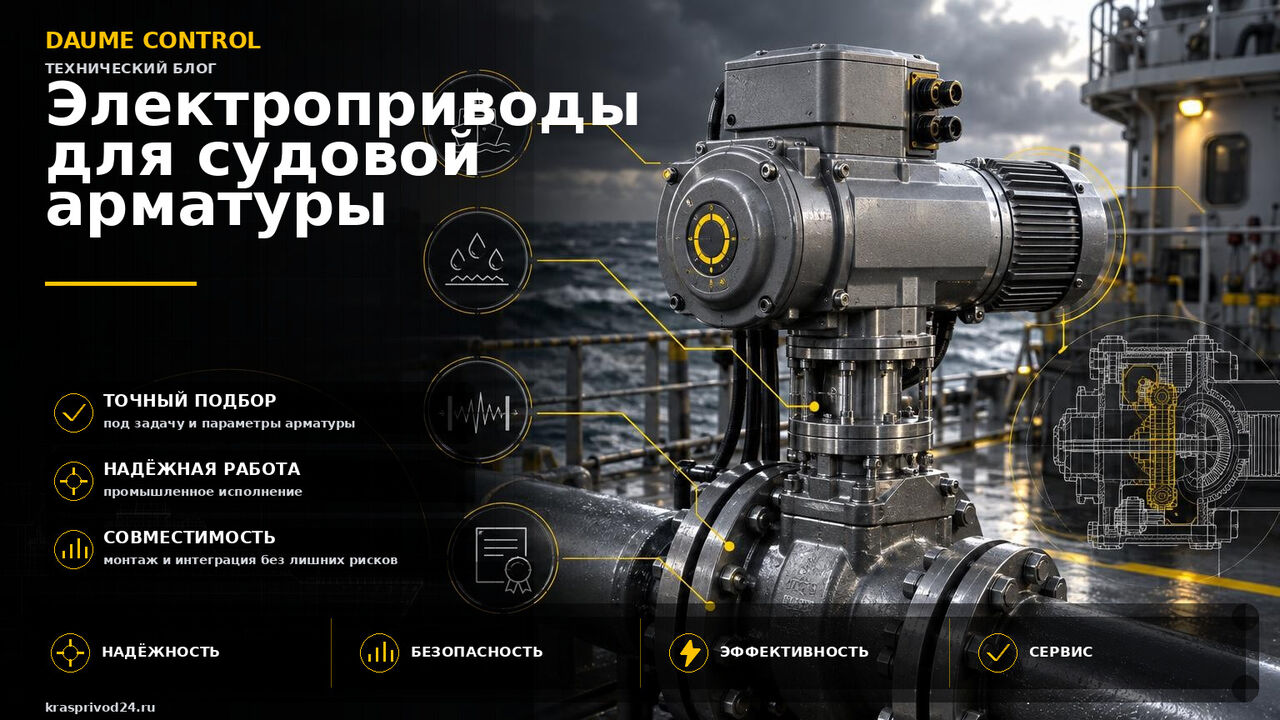 Электроприводы для судовой арматуры: требования Морского и Речного регистра
