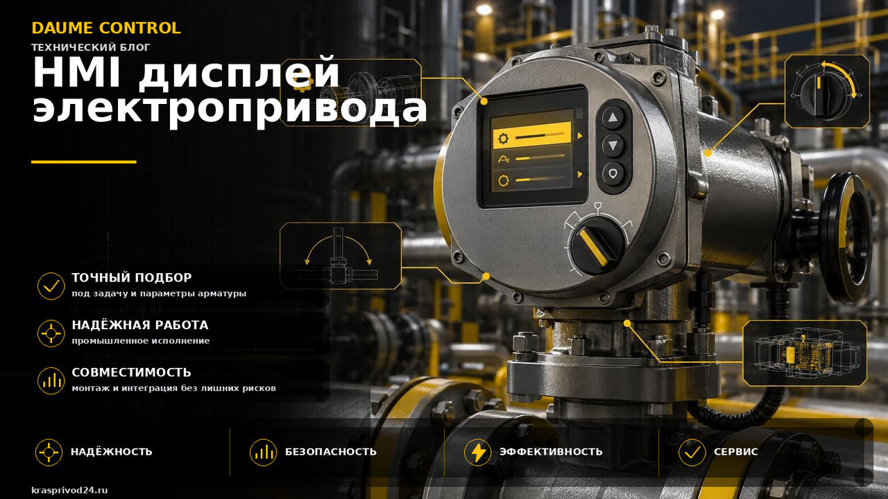 HMI дисплей электропривода: настройка через меню без программатора и ПК