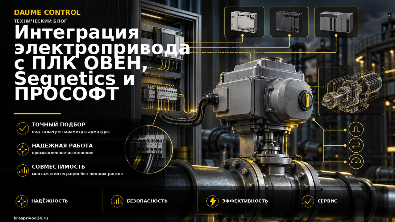Интеграция электропривода с ПЛК ОВЕН, Segnetics и ПРОСОФТ: схемы подключения и проверка си