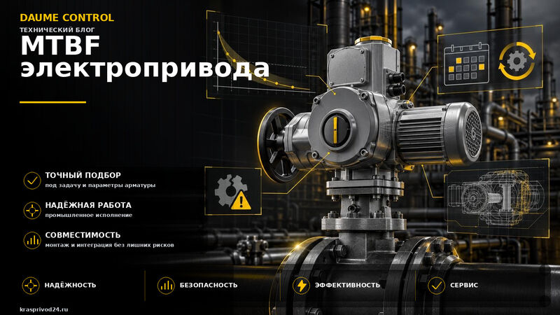 Расчёт наработки на отказ (MTBF) электропривода: как подтвердить надёжность для тендера